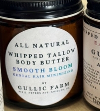 Whipped Tallow Body Butter - Smooth Bloom - Gentle Hair Minimizing Tallow