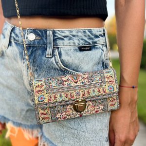 Rug Design Purse, Small Shoulder Bag for Women